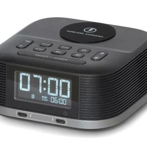 Vekjari Molto Þráðlaus hleðsla og bluetooth hljóð