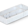 Ipala Tray resin rectangular – White Marble