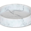 Ibu Tray resin round – White Marble