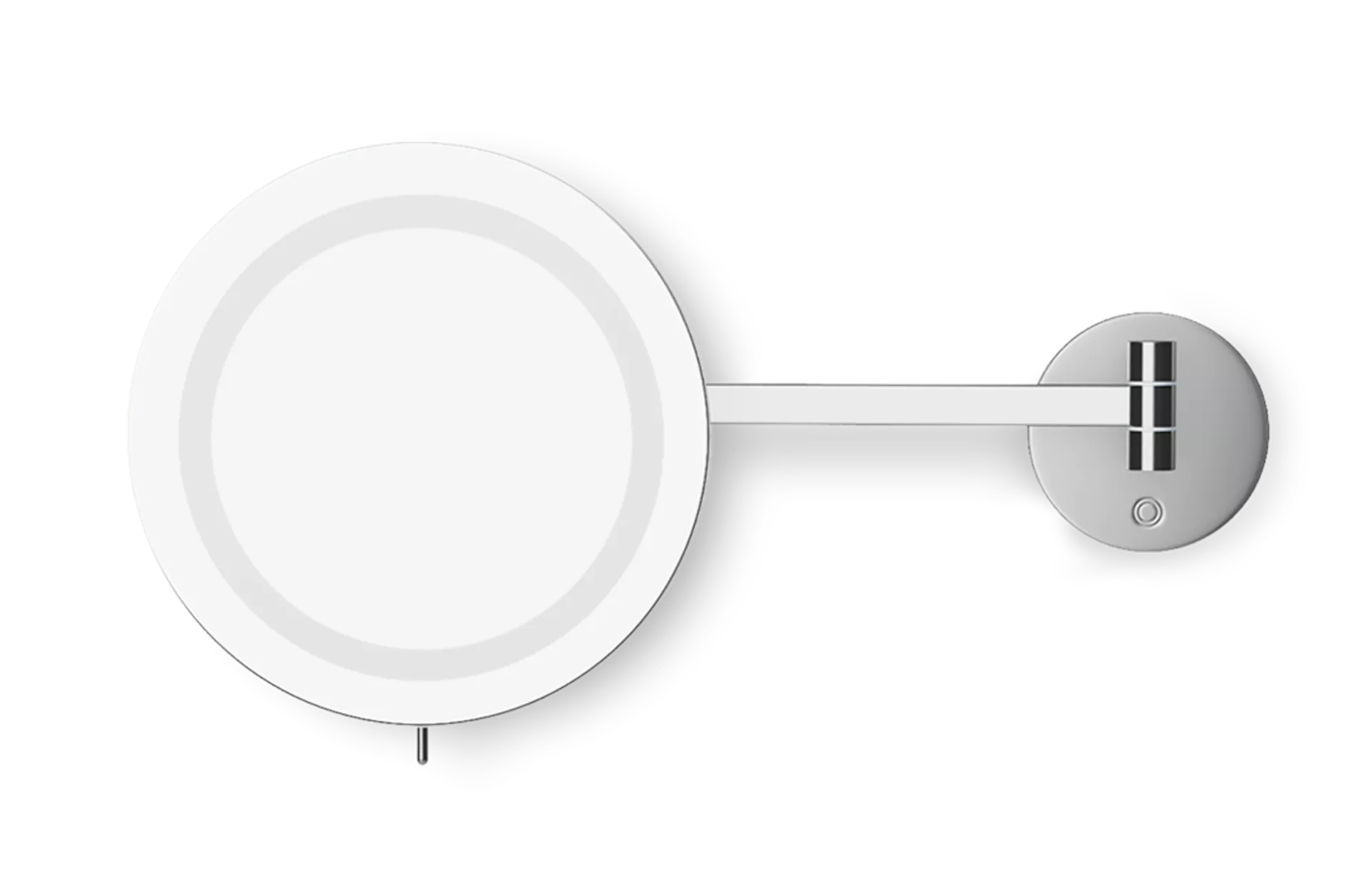 Spegill hótel LED baðspegill krom