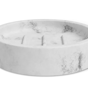 Sápudiskur hvítur marmari