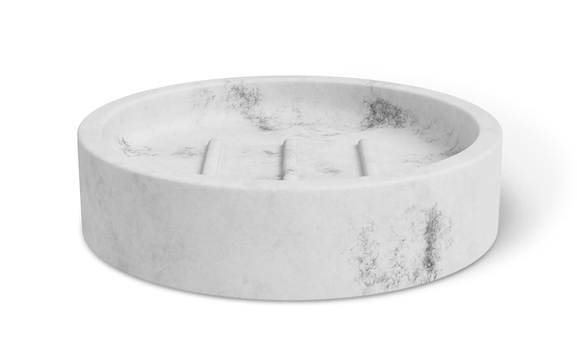 Sápudiskur hvítur marmari